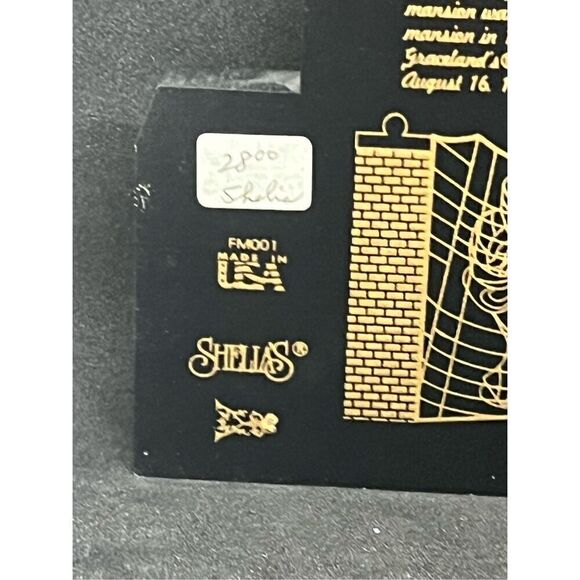 Vtg. E.P.E. Elvis Presley Graceland Mansion Wood Free-Standing 3D Model EUC 9x5” - Picture 8 of 15